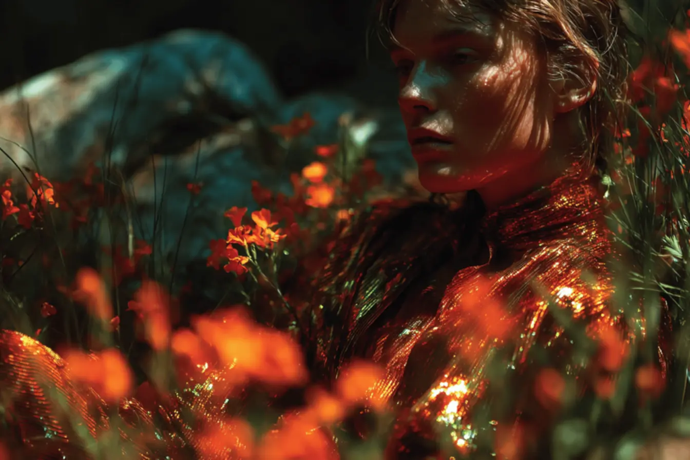 Explosão de cores vibrantes como rosas e roxos, trazendo alegria e otimismo para 2026.