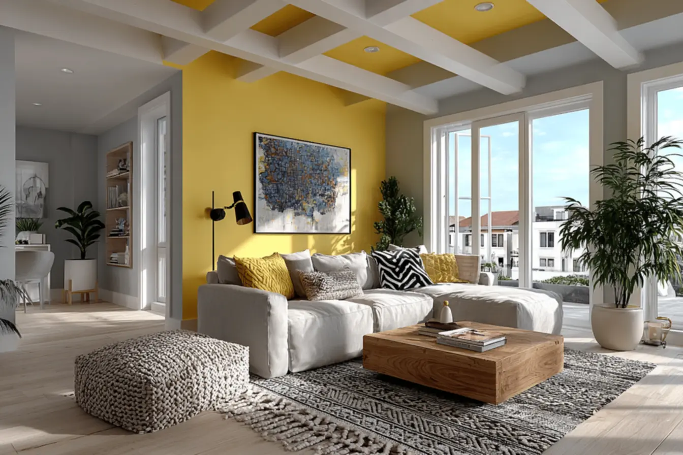 Paleta de cores desatualizadas em um ambiente antigo