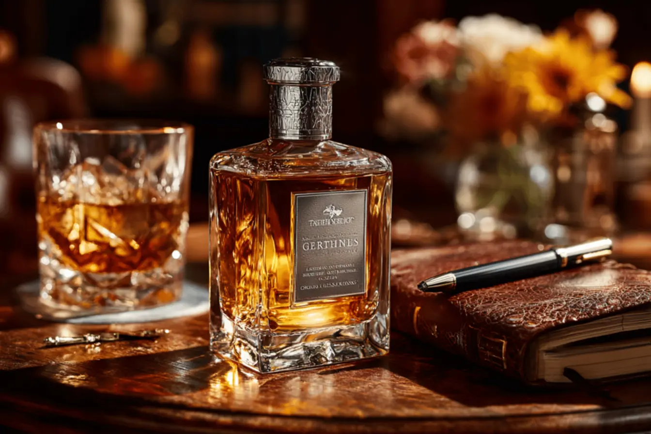 Frascos dos perfumes masculinos mais elogiados, destacando a elegância e sofisticação.