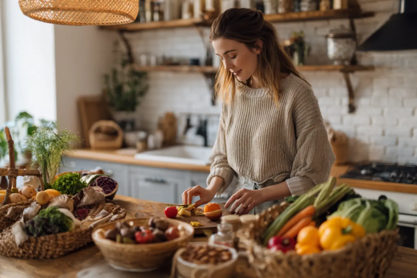 Microbiota intestinal equilibrada influenciada pela alimentação