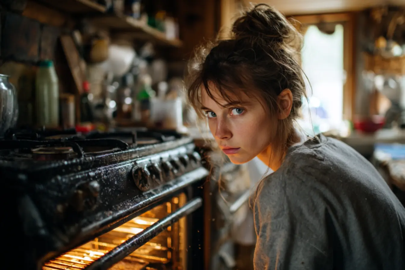 Gordura queimada no forno