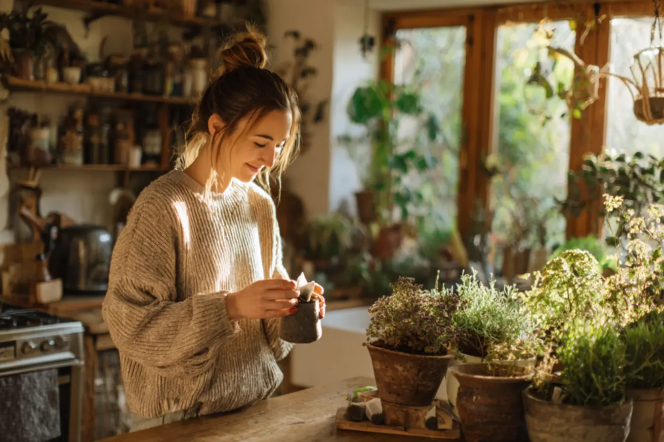 Sachês de chá usados em gavetas e armários para combater odores