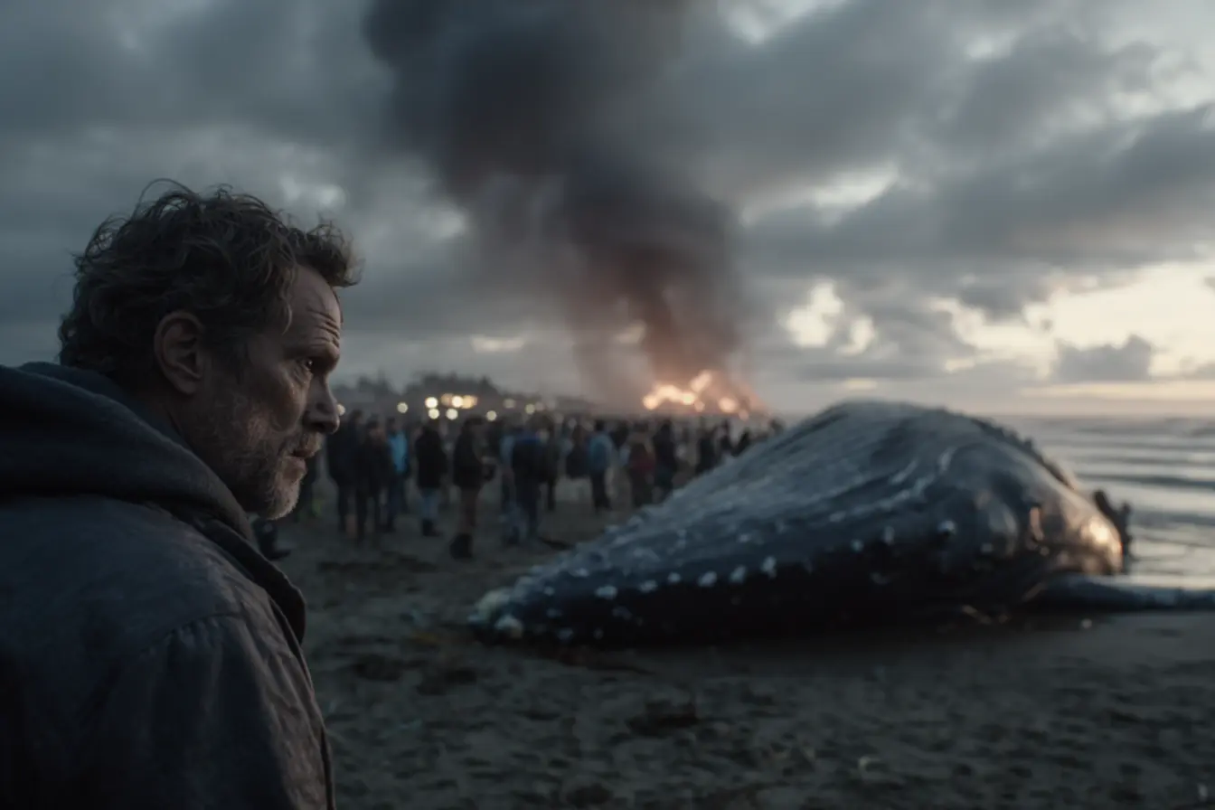 Protocolos modernos de remoção de baleias encalhadas: enterro, corte ou reboque, evitando a catástrofe da explosão.