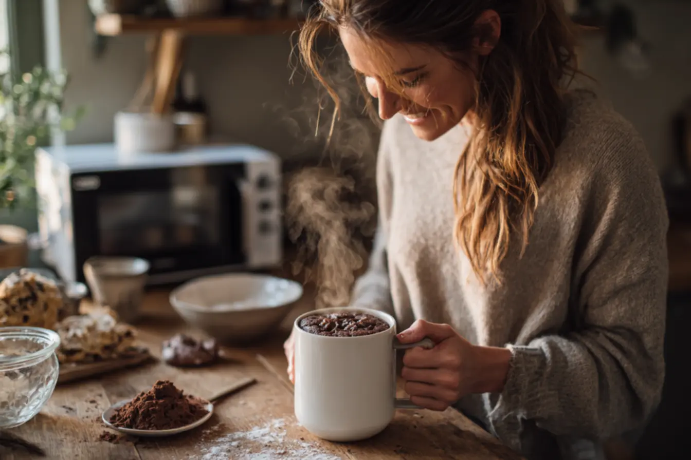 Bolo de caneca de chocolate decorado: ideias para personalizar seu mug cake rápido