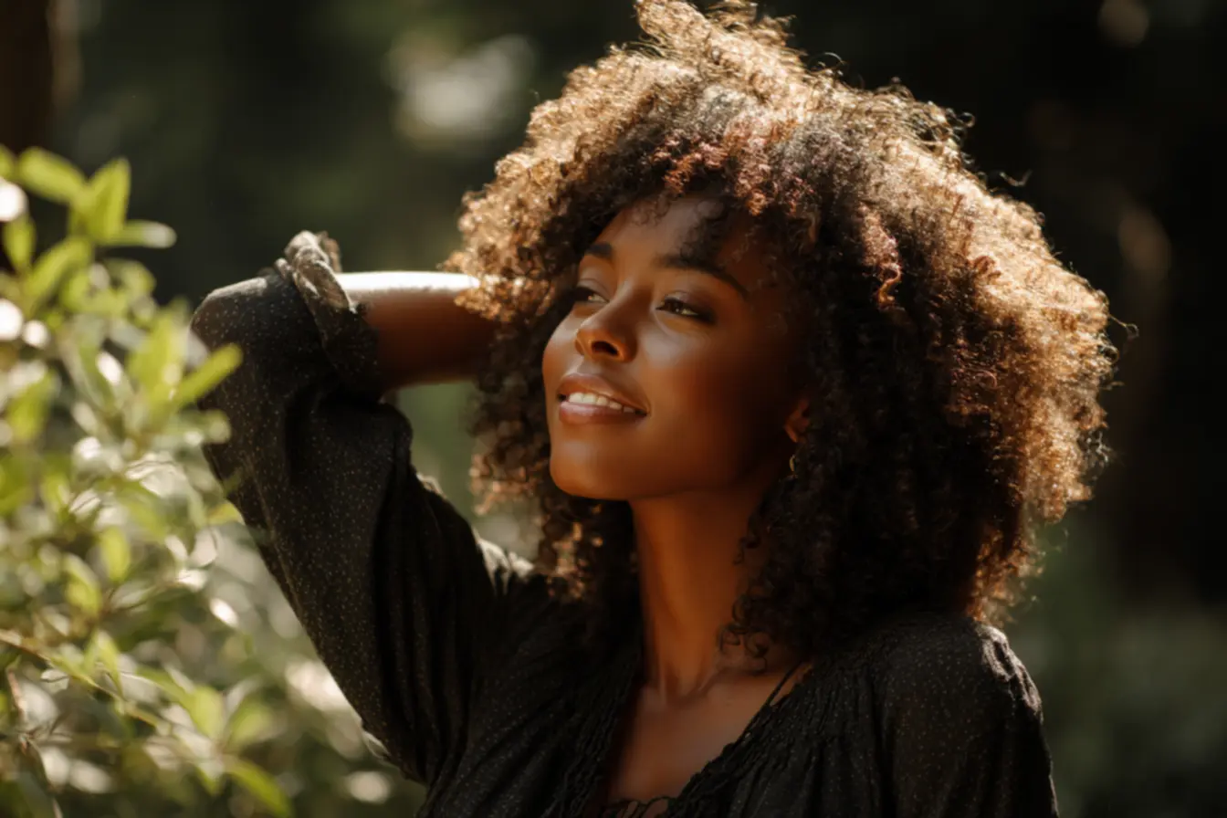 Umectação com óleos vegetais em cabelo crespo 4C ressecado