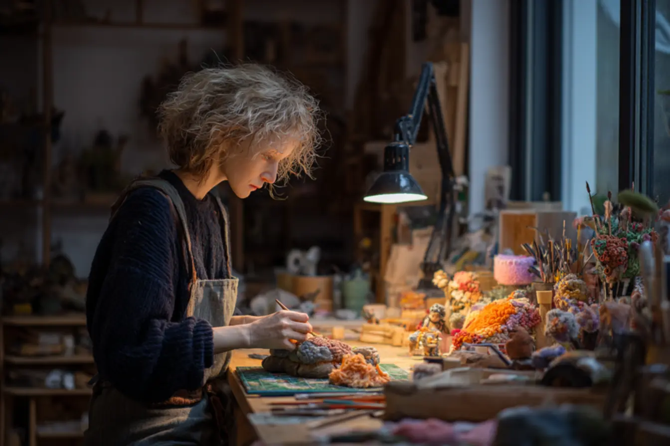 Molde de cabelo criativo para artesanato em feltro, EVA e biscuit