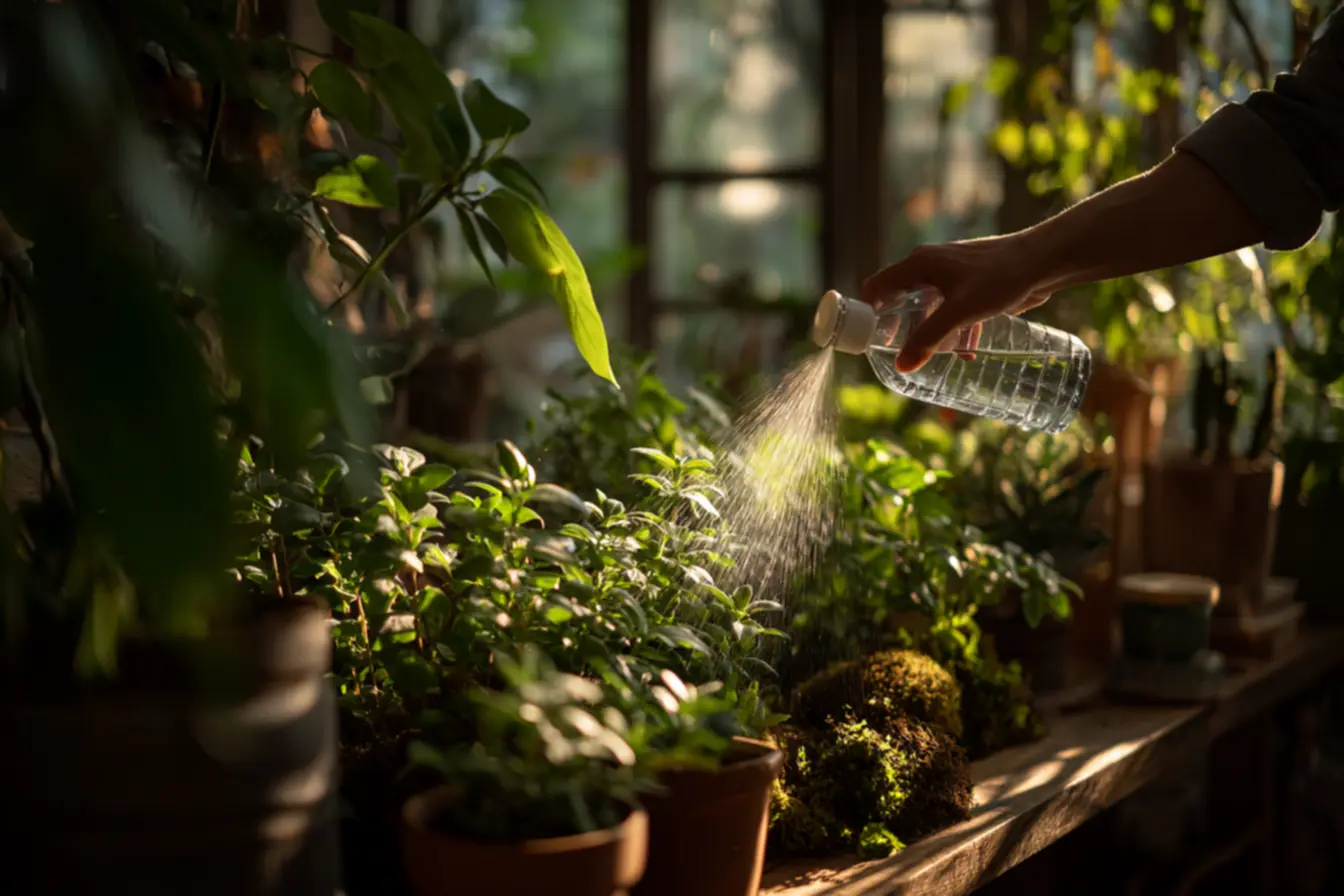 Passo a passo furando a tampa da garrafa plástica para montar irrigador caseiro