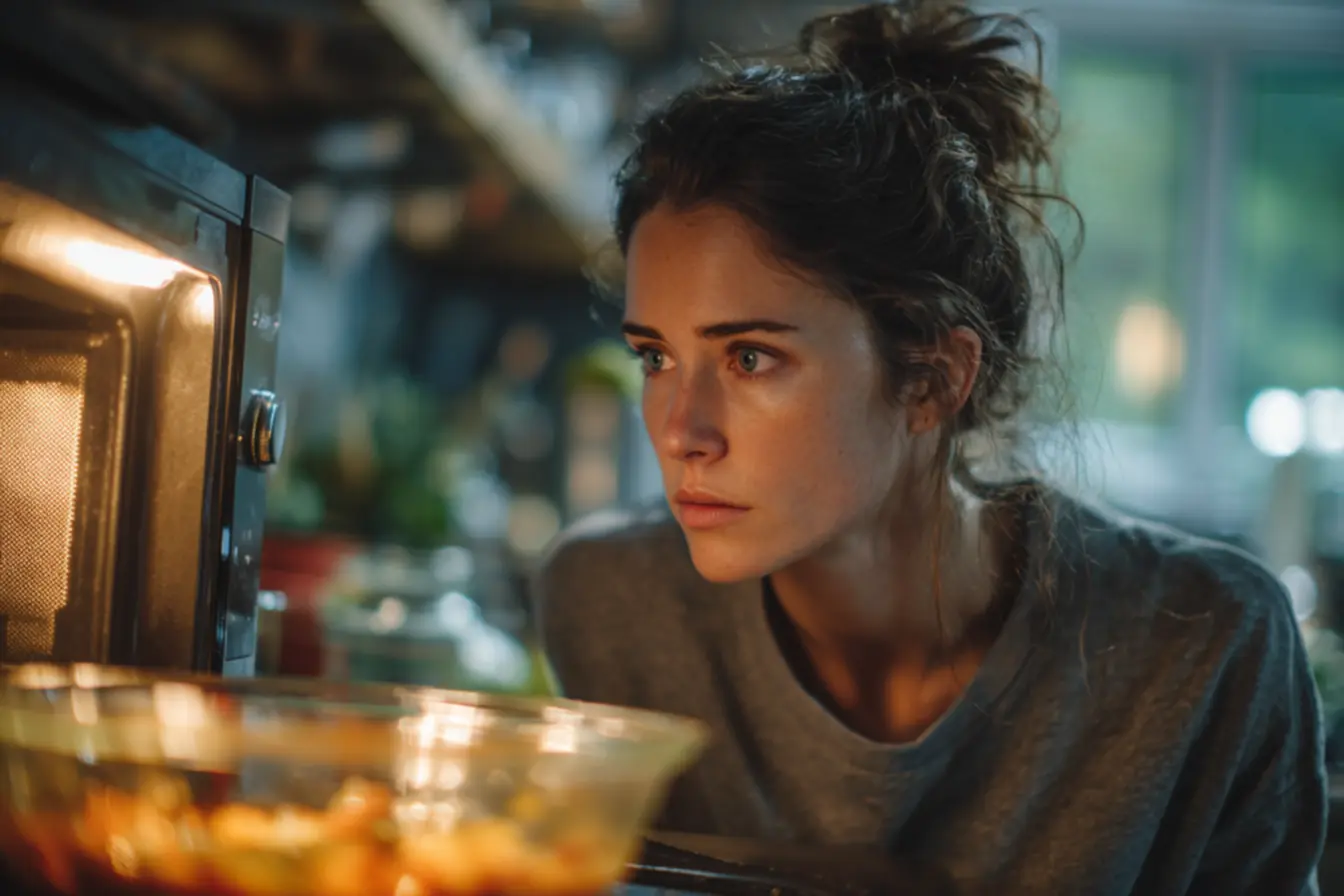 Motor do prato giratório do micro-ondas sob esforço, girando travessa pesada