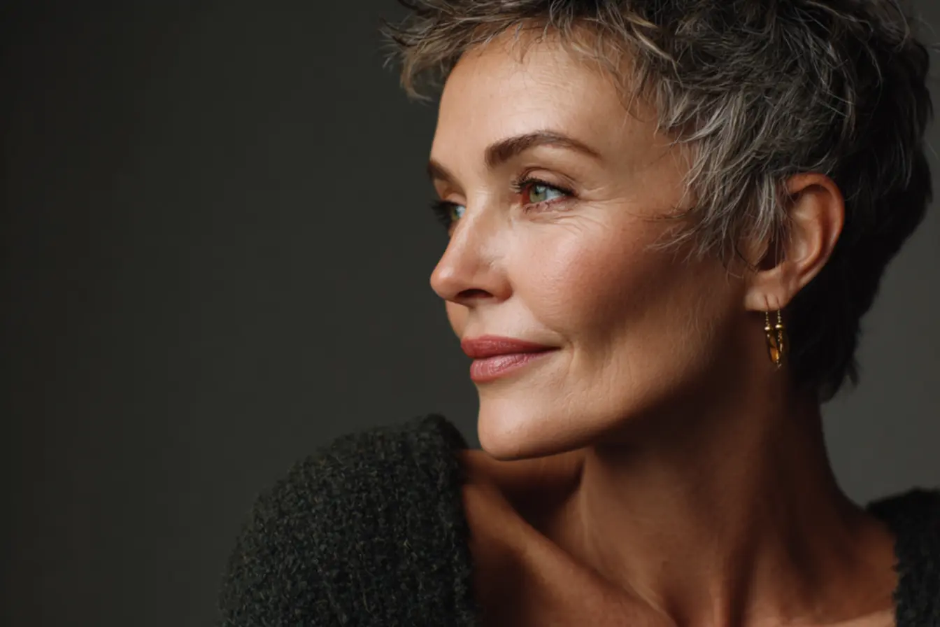 Cortes médios que rejuvenescem mulheres maduras com movimento e leveza