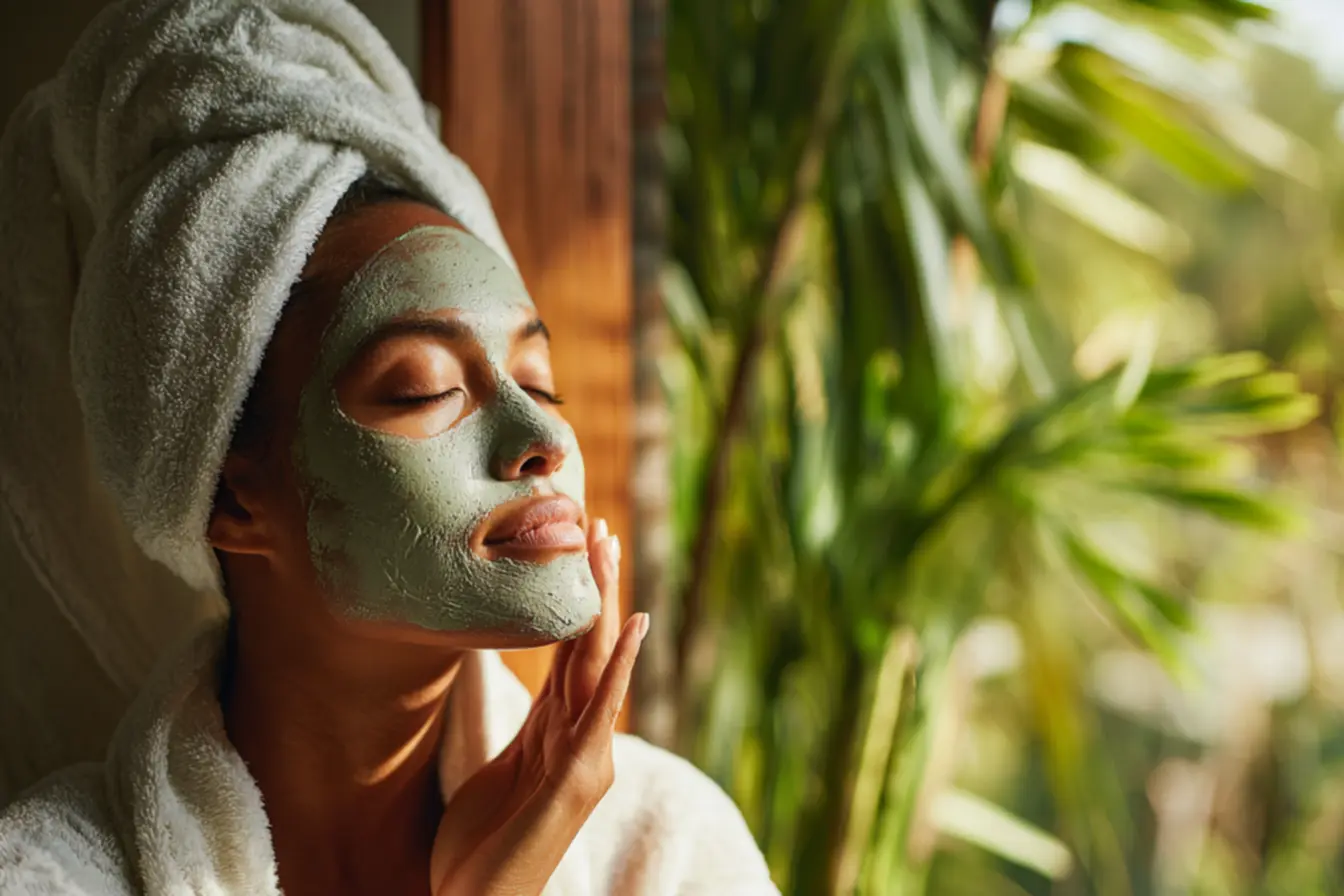 Pedra ume cristal natural para rotina de autocuidado da pele