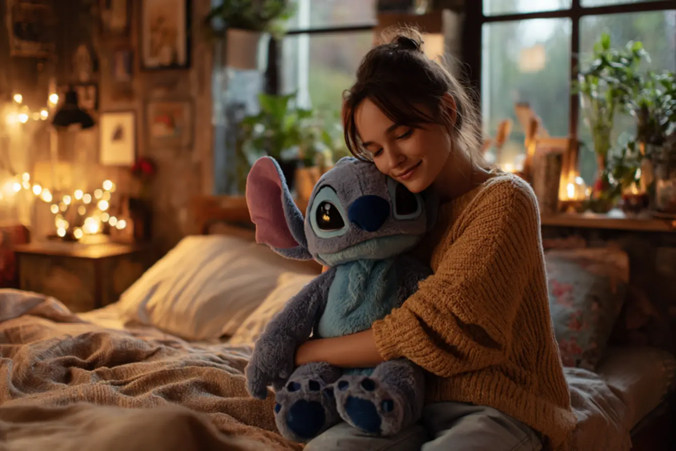 Coleção de pelúcias do Stitch em diferentes tamanhos e estilos