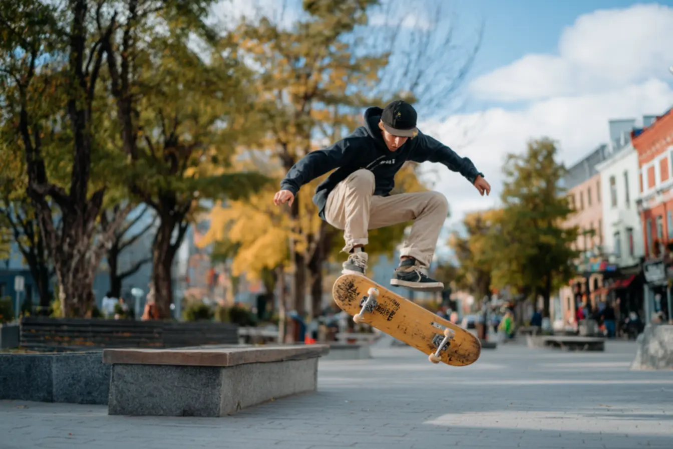 Shape de skate em maple com alto pop para street e park