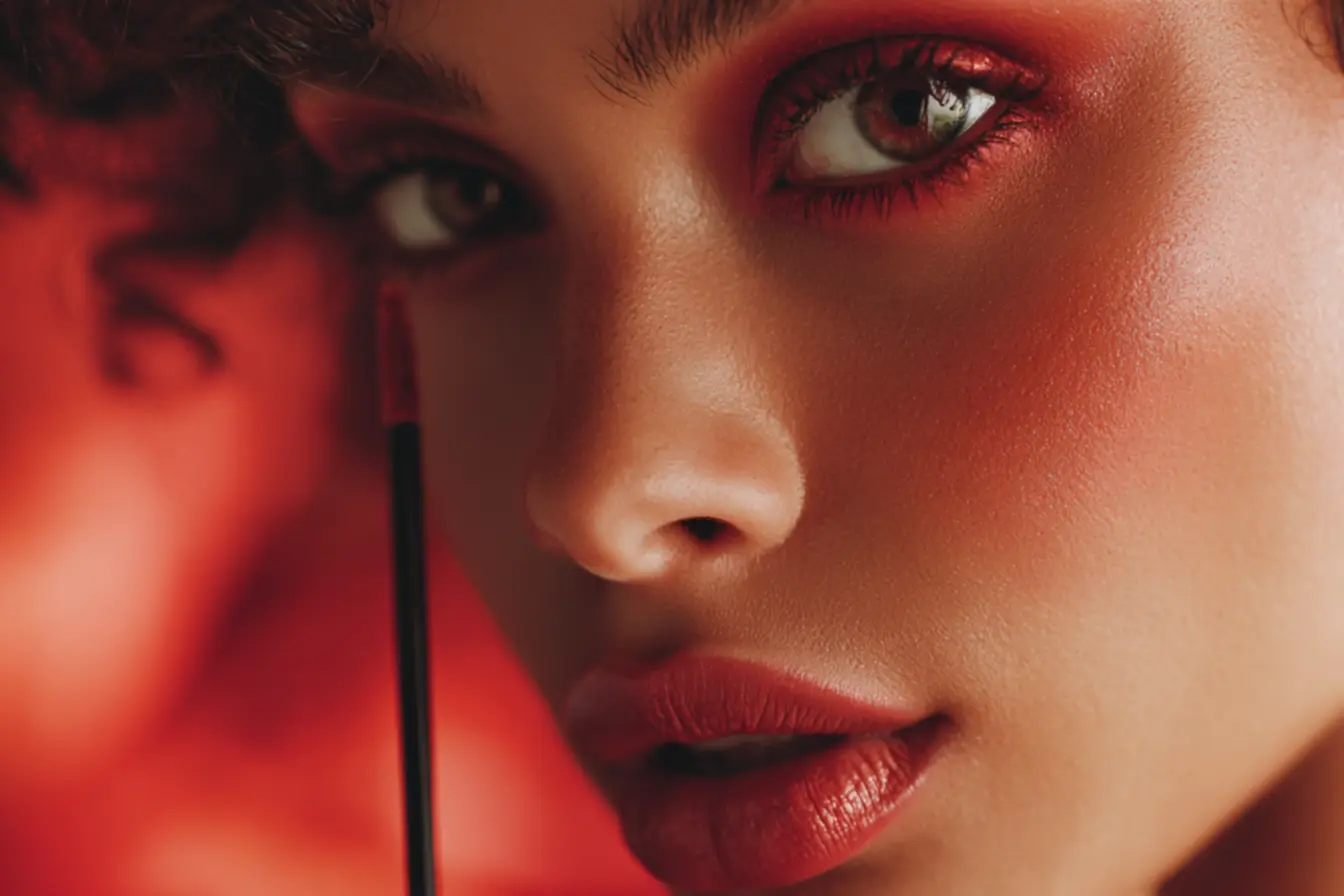 Maquiagem monocromática quente para pele vibrante e iluminada