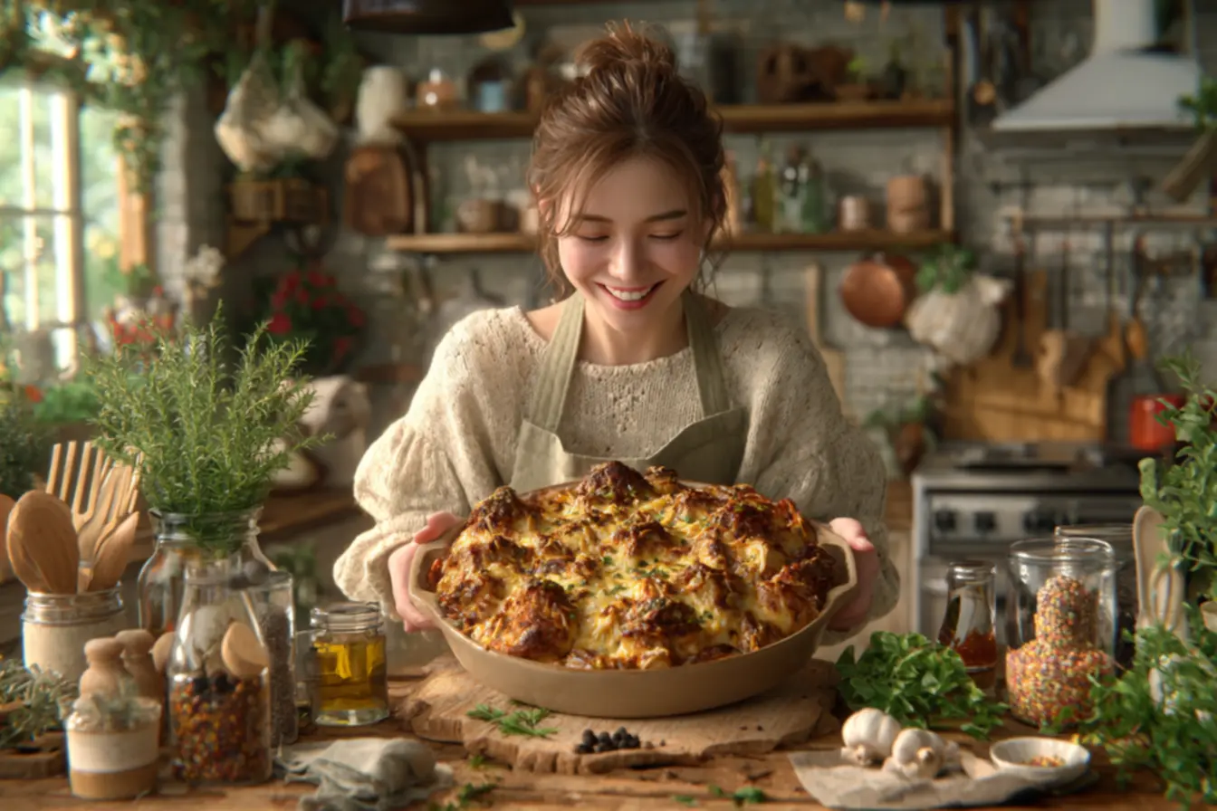 Ingredientes separados para preparar frango cremoso em travessa nutritivo