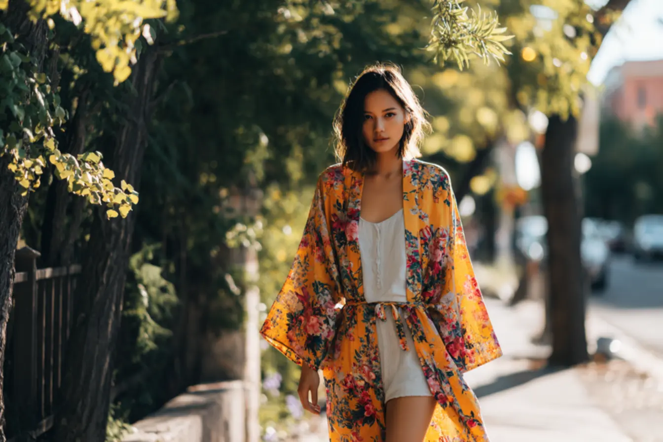 Look Kimono 2026 com estilo leve e fluido