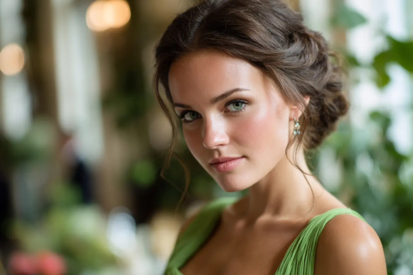 Make em tons verdes para madrinhas com pele iluminada e olhos esfumados