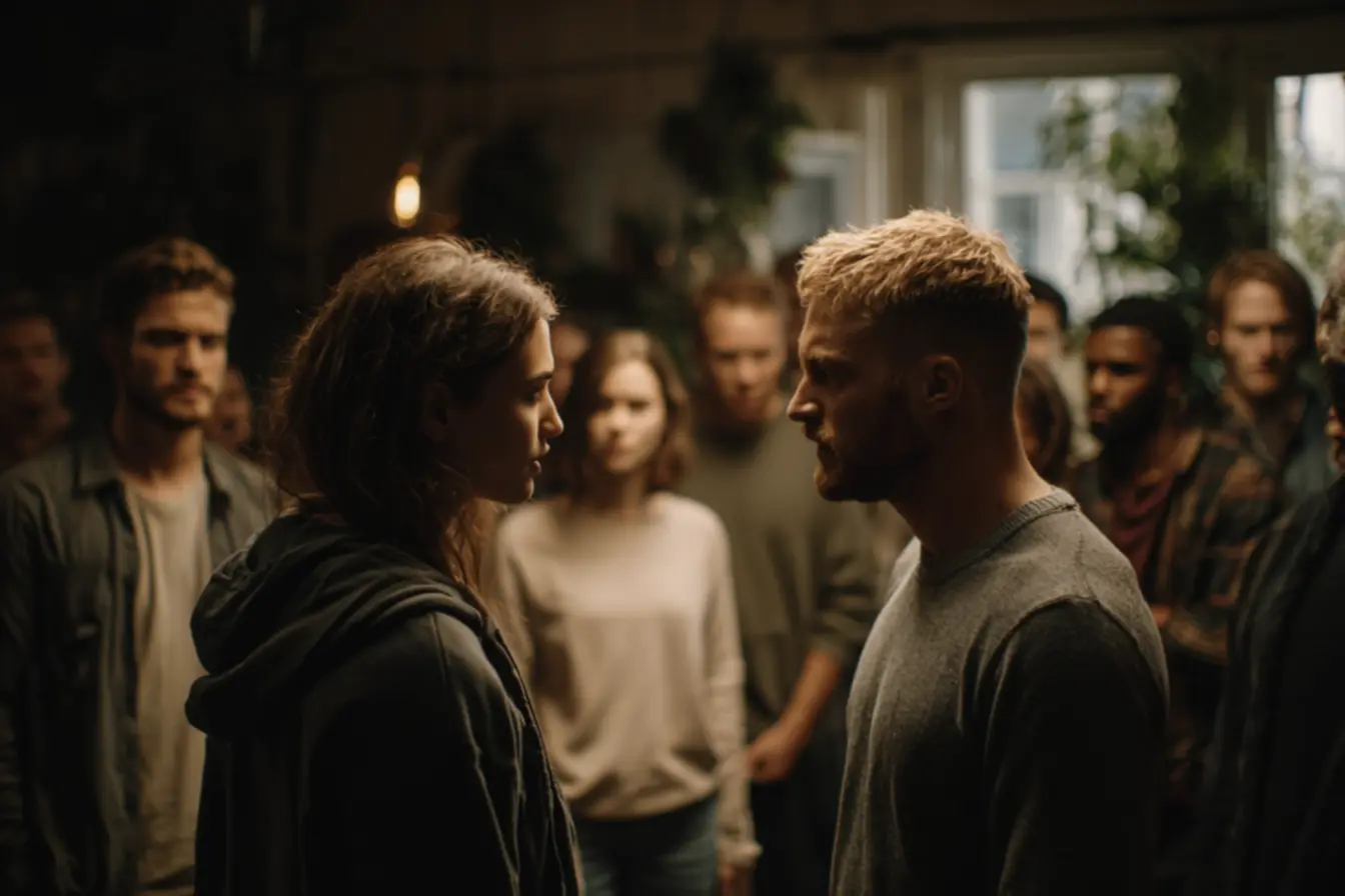 Milena explicando a Babu as razões por trás de seu voto e a percepção do jogo no reality show