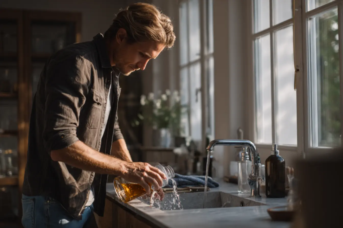 Mistura higienizadora caseira