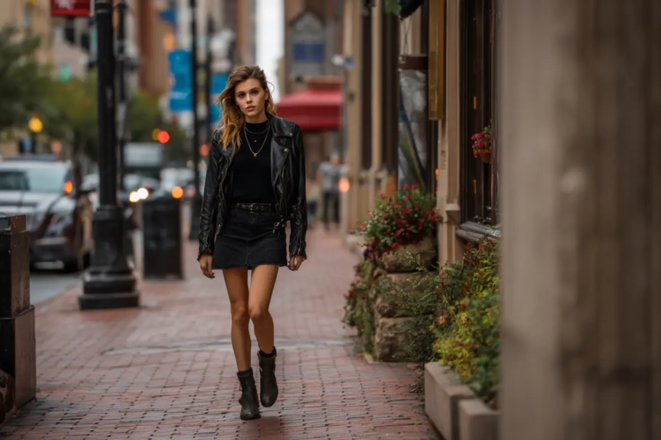 Estilo urbano dramático com casacos oversized e calçados pesados