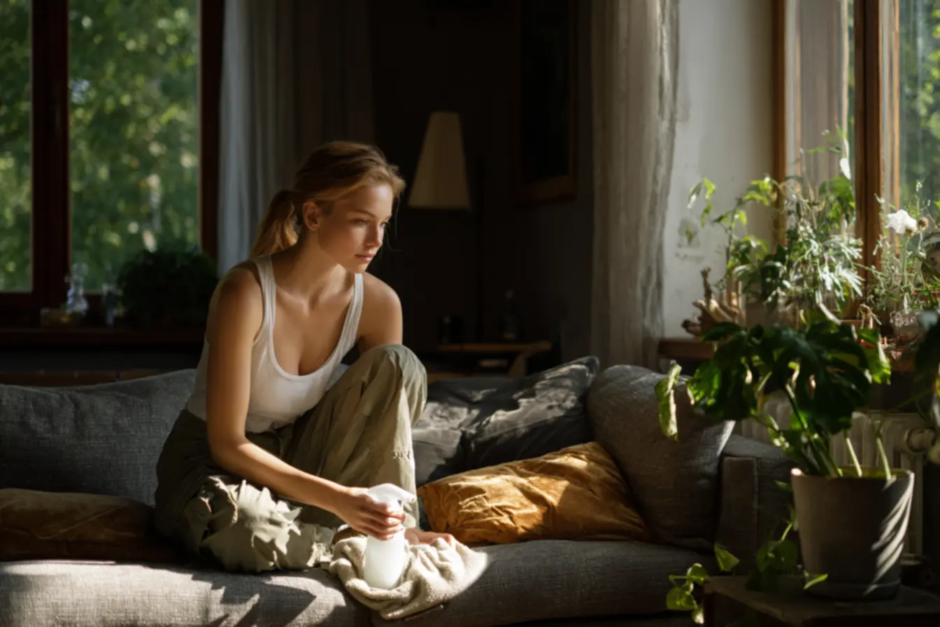 Passo a passo de aspiração e pré-limpeza de sofá manchado