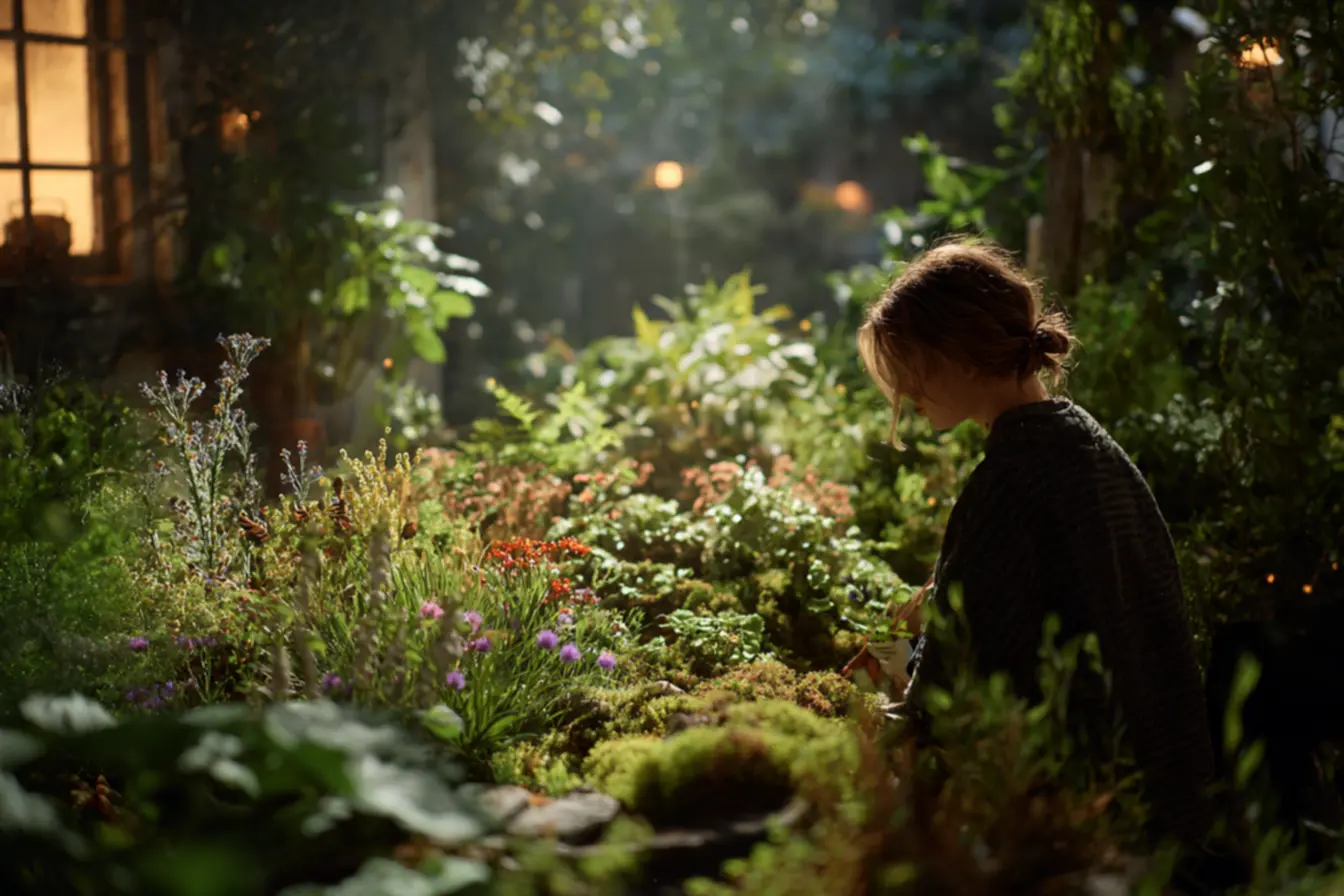 Lesmas e caramujos atacando folhas jovens no jardim, evidenciando a necessidade de controle de pragas.