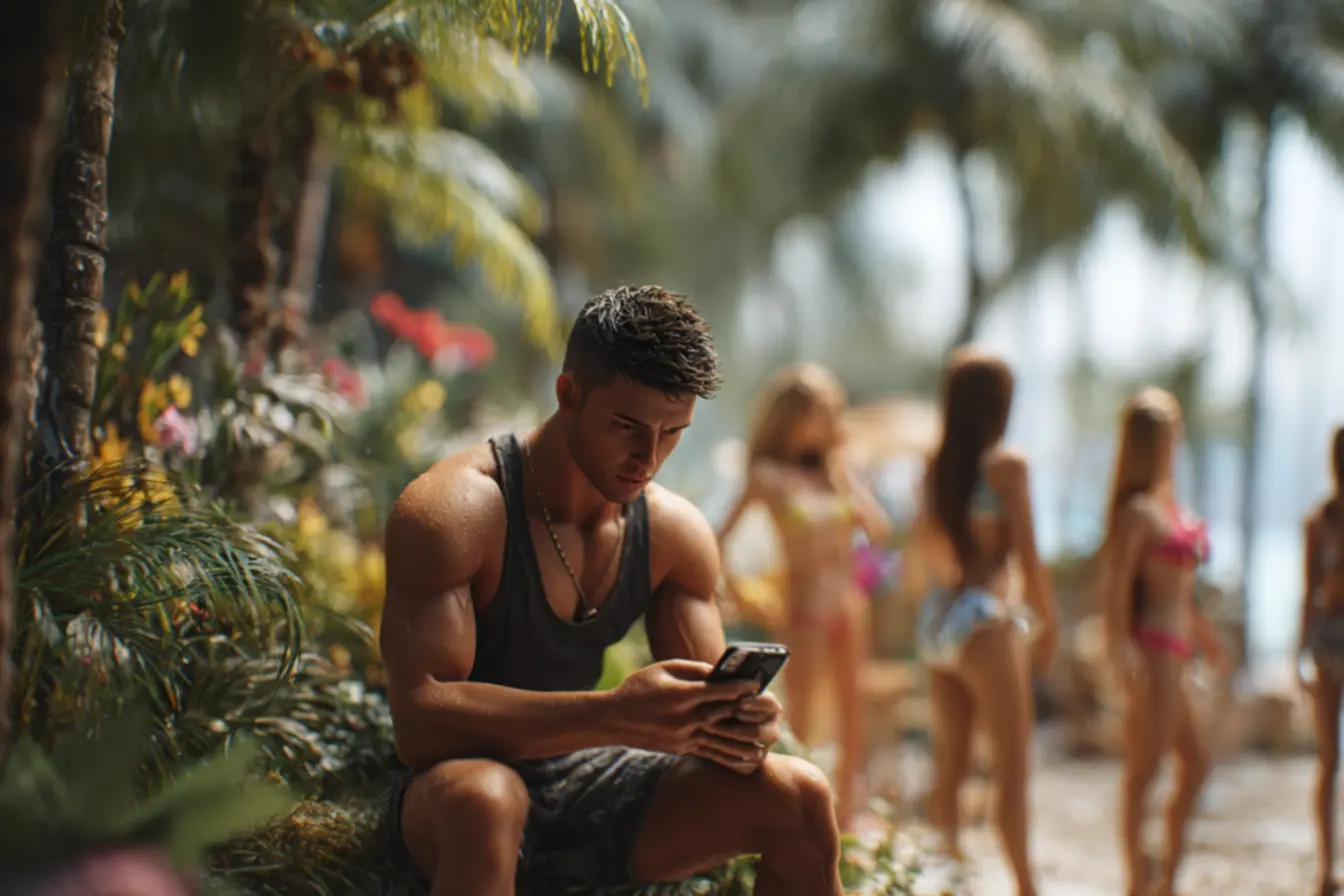 Pauline Tantot em um cenário bonito