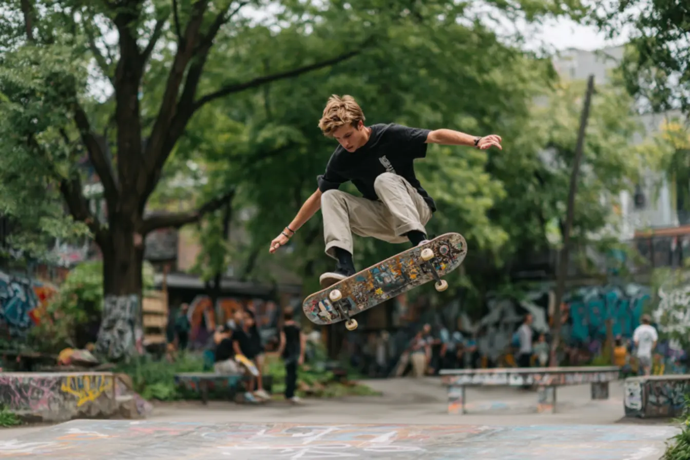 Lâminas de madeira maple canadense mostrando fibras densas para construção de shape de skate
