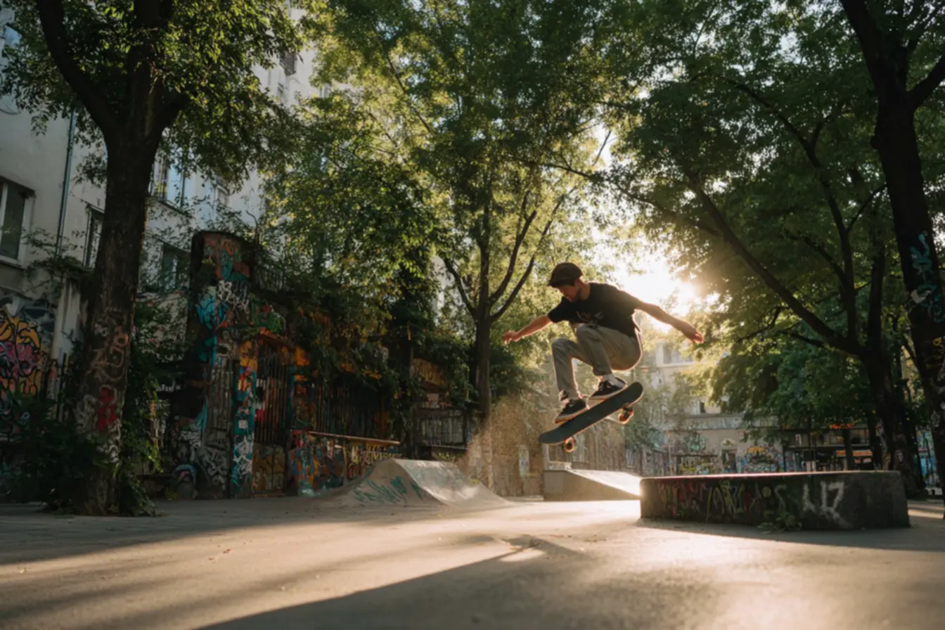 Skate com excelente pop