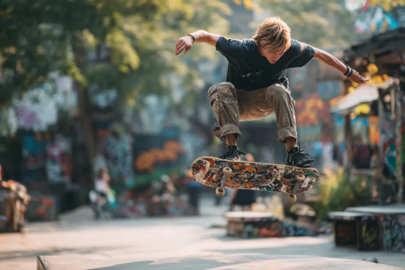 laminas de maple prensadas na construção do shape de skate