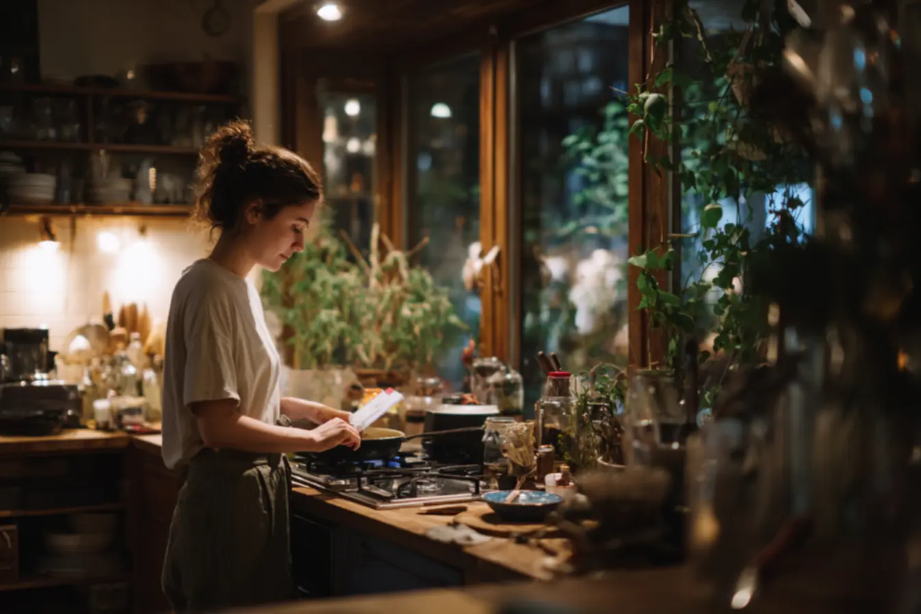 Organização funcional na cozinha