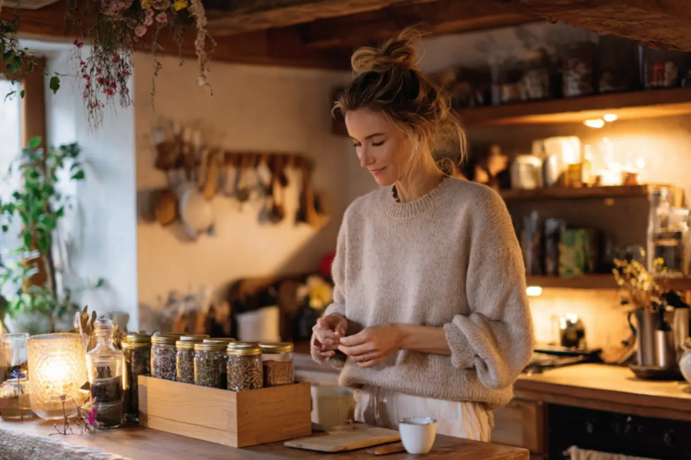 caixa organizadora de chá para receber visitas com apresentação elegante