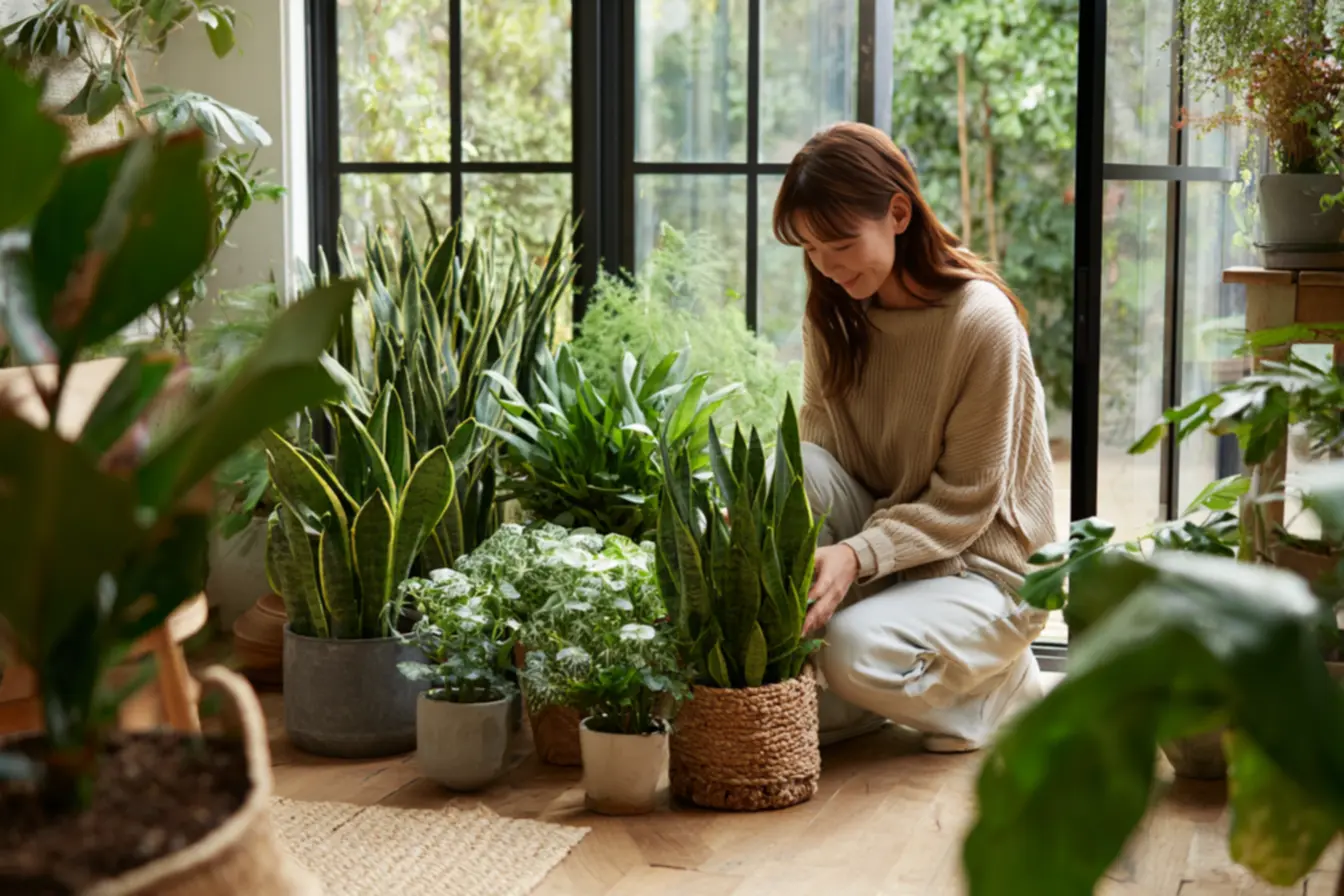 Espada de São Jorge em vaso interno como planta de proteção e baixa manutenção