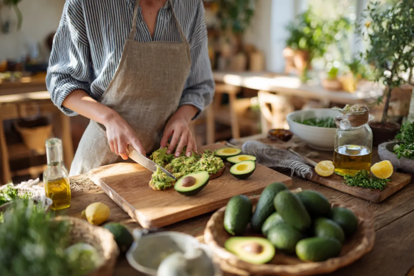 Passo a passo de como amassar o abacate para obter textura perfeita
