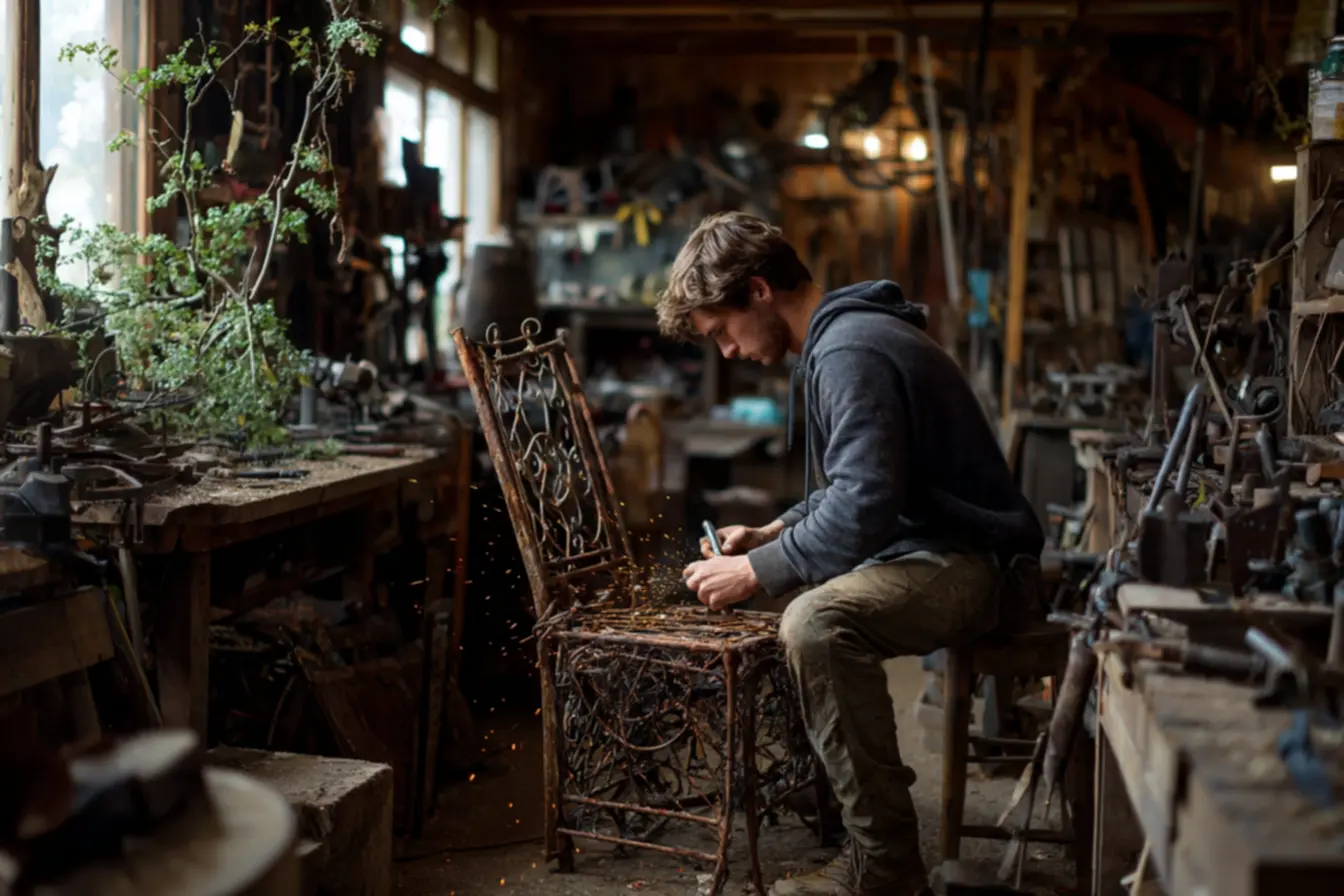 Materiais caseiros como vinagre e bicarbonato para remover ferrugem de metais