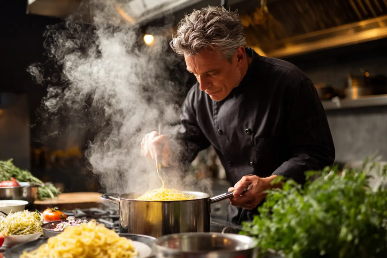 Cozinhando um macarrão perfeito