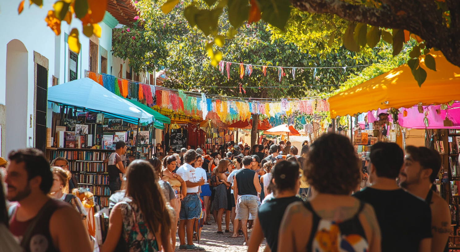 Cenário da Festa Literária Internacional de Cachoeira