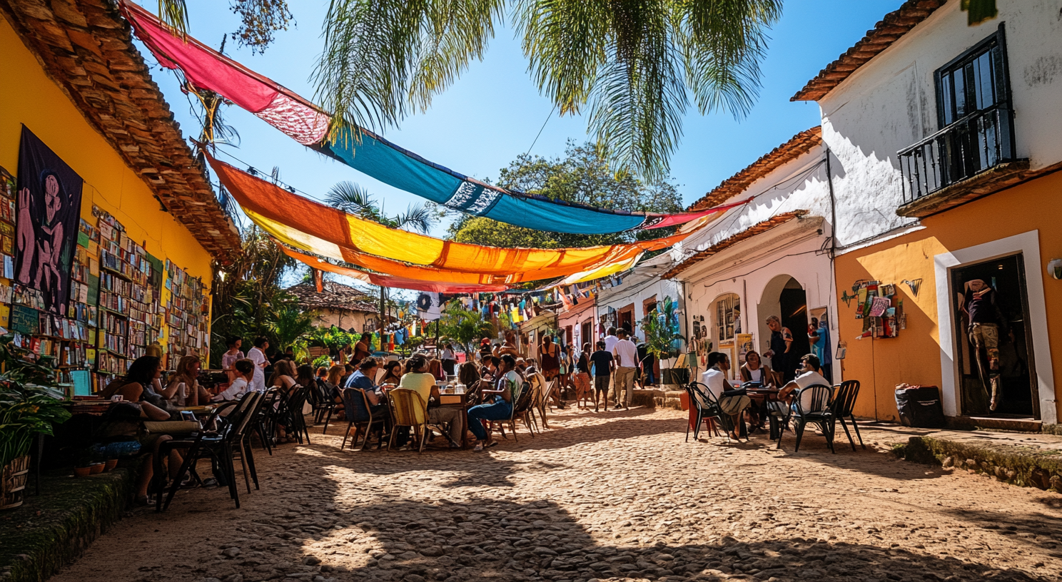 Atividades culturais na Flica