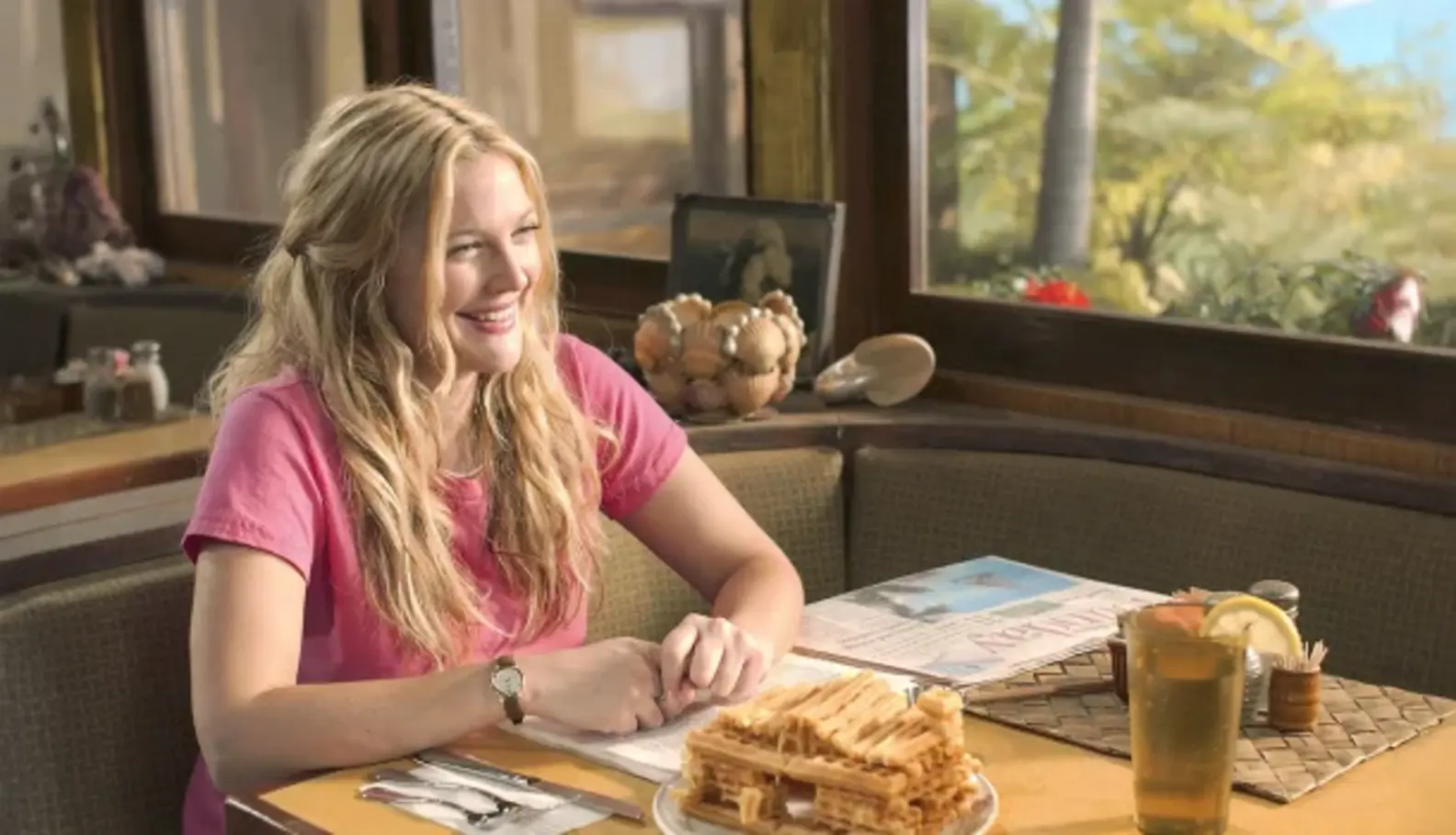 Cena de Como Se Fosse a Primeira Vez mostrando Henry e Lucy