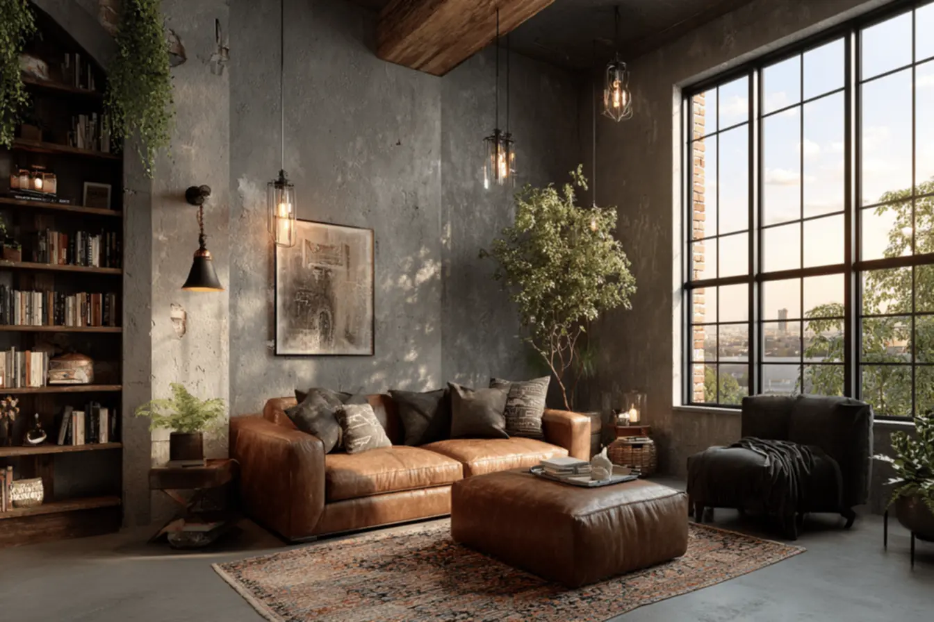 Ambiente minimalista com diferentes texturas e organização