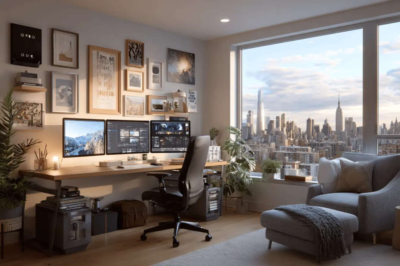 Home office organizado para máxima produtividade | produtividade no home office