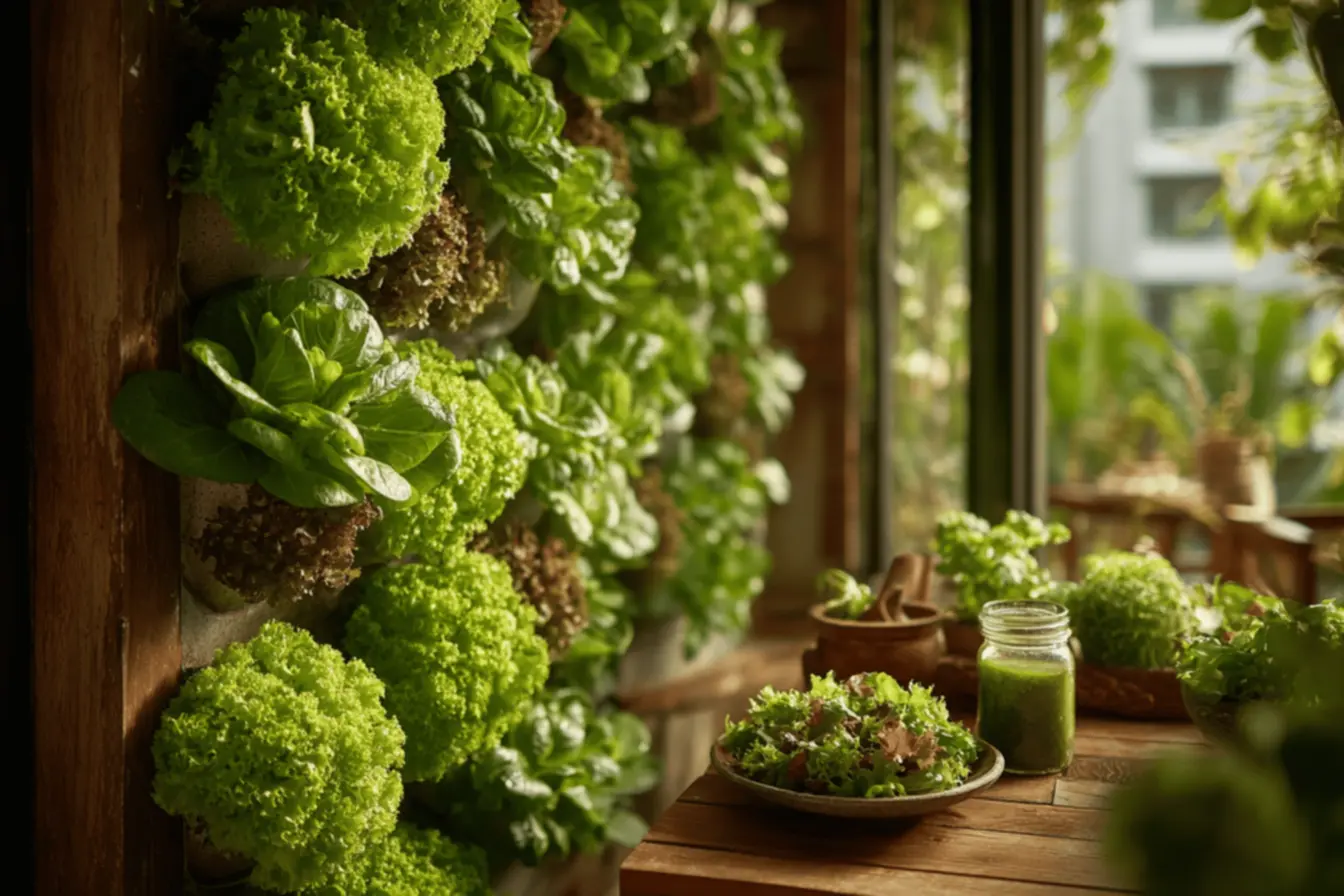 Instalação de sistema de irrigação para horta vertical