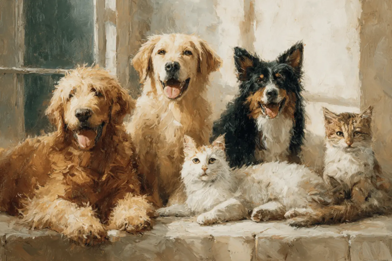 Família multiespécie: o significado de ter muitos animais