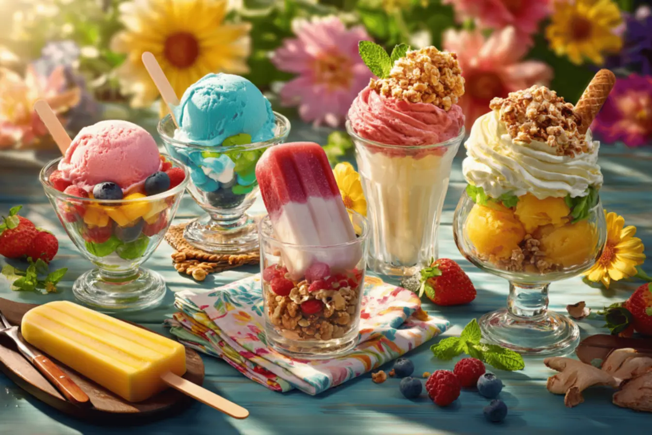 Mousse de limão refrescante, uma das sobremesas geladas para o verão.