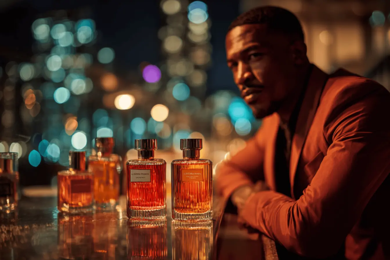 Frascos de perfumes de luxo e sua durabilidade na pele, essências masculinas de alta qualidade