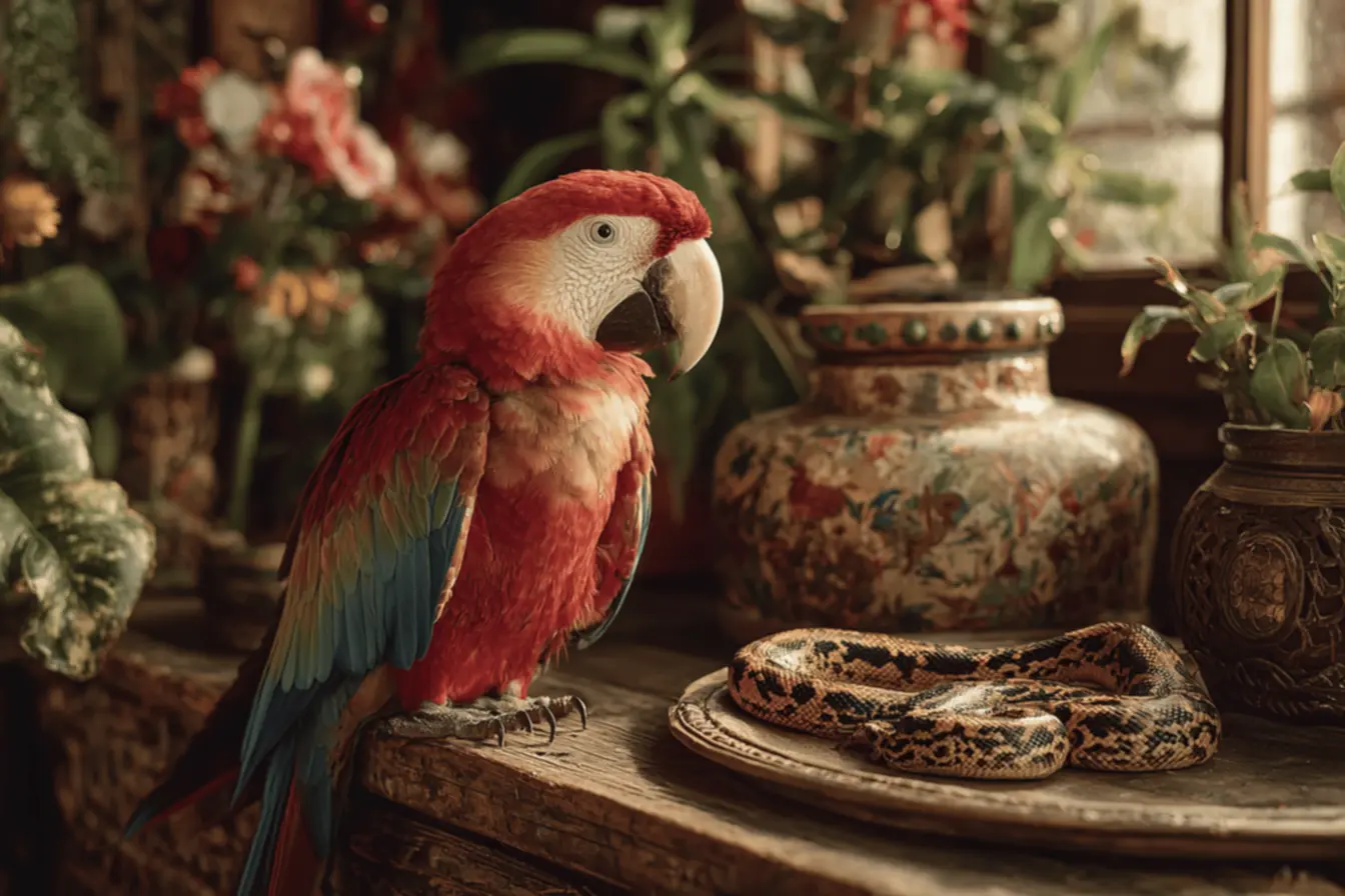 A fascinação por animais exóticos que viraram pets e a personalização do lar.