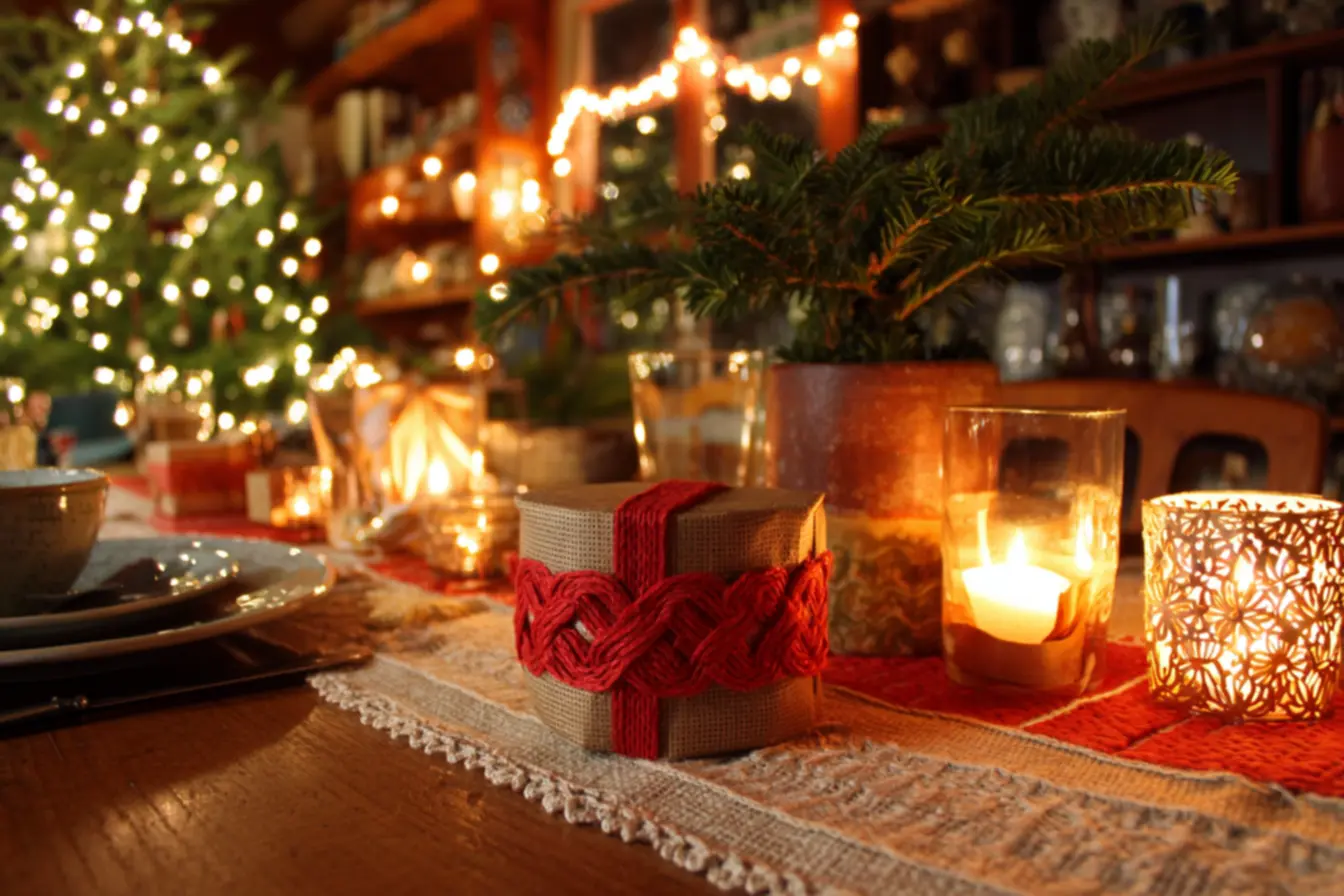 Tecidos e texturas para decoração natalina acessível