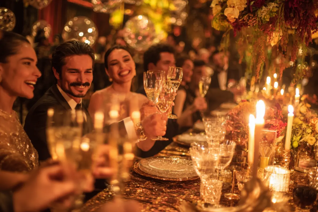 Iluminação para decoração de Ano Novo