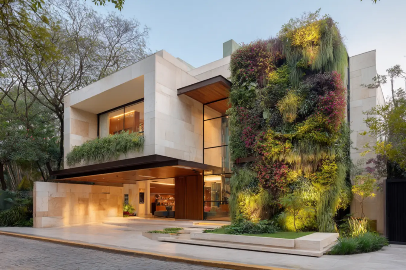 Design inovador de casas modernas com integração de espaços