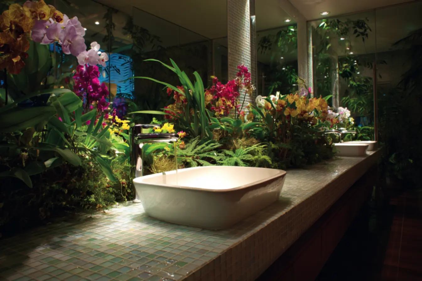 Orquidea para decorar seu banheiro com requinte