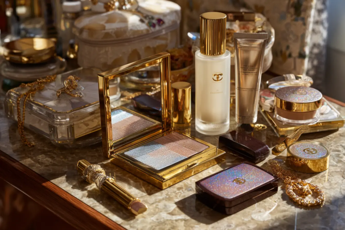 Pincel de maquiagem luxuoso, um item essencial para as maquiagens mais caras